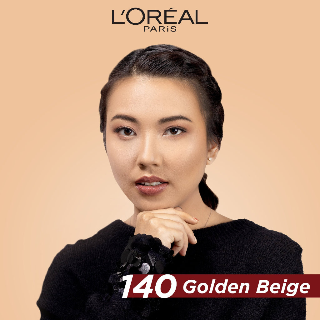 L'Oreal Paris Infallible 24h Fresh Wear Powder Foundation High Coverage, Fresh and Matte Finish Makeup - 9gr (Bedak Matte Tahan 24 Jam)