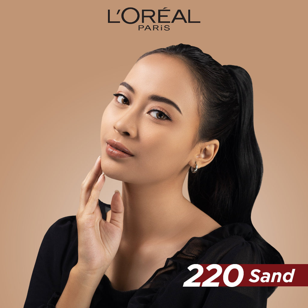 L'Oreal Paris Infallible 24h Fresh Wear Powder Foundation High Coverage, Fresh and Matte Finish Makeup - 9gr (Bedak Matte Tahan 24 Jam)