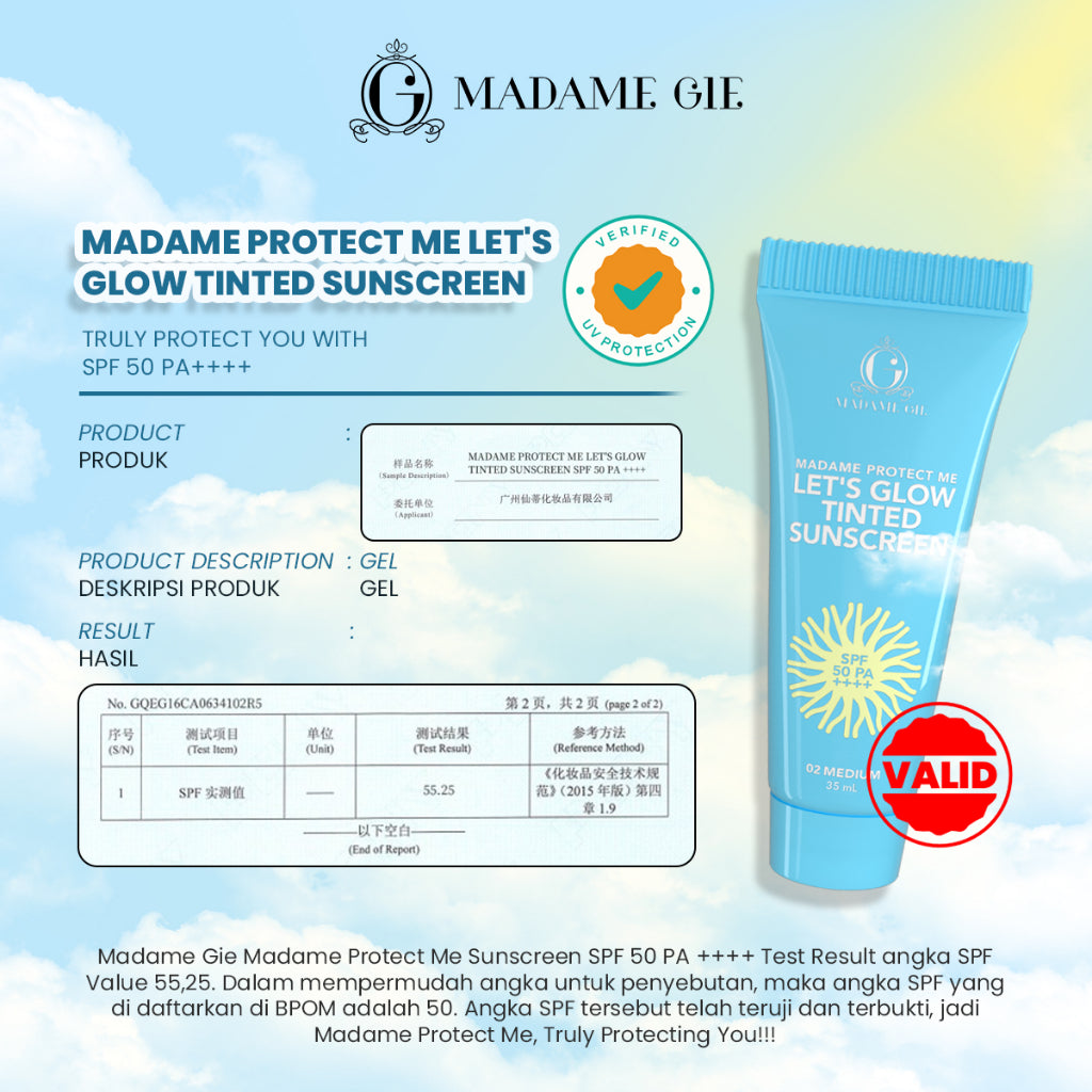 Madame Gie Madame Protect Me Let's Glow Tinted Sunscreen SPF 50 PA ++++