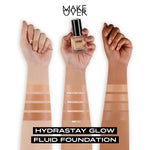 MAKE OVER Hydrastay Glow Fluid Foundation - Glow high coverage ringan poreless hydrating untuk makeup tahan lama non-comedogenic