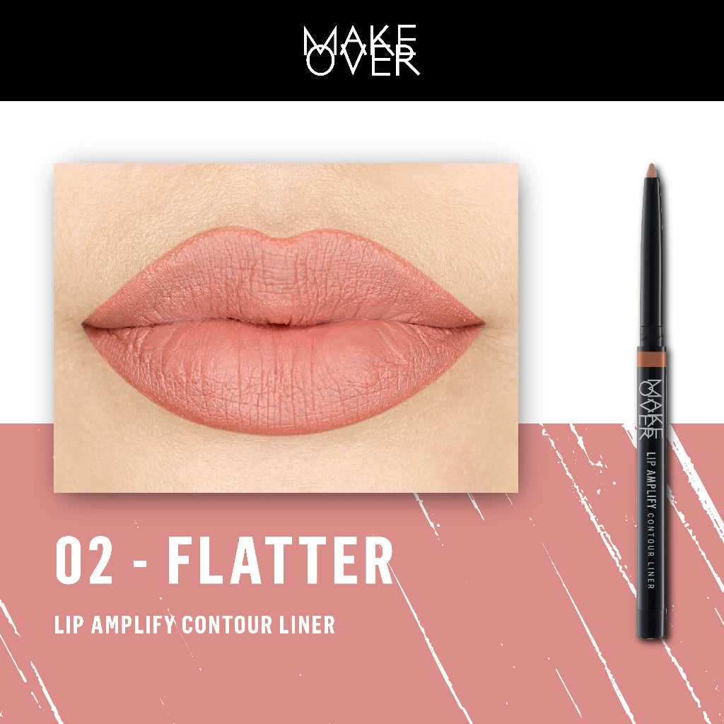 [PRE-ORDER] [ Dubai Fashion Week ] MAKE OVER Lip Amplify Contour Liner 0.2 g - Lip Liner Lipstick Lipstik DFW Nadya Hutagalung Pony Mira Agile Zsa Zsa Utari
