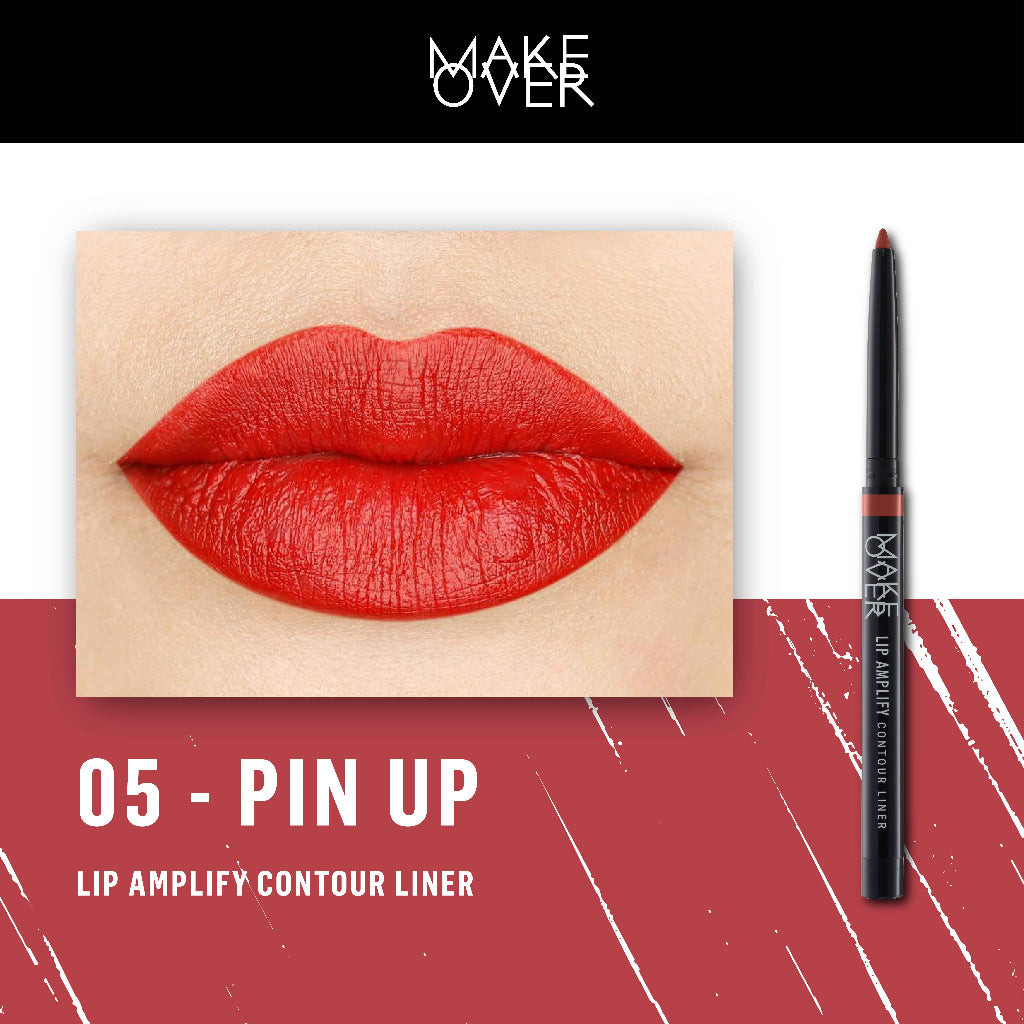 [PRE-ORDER] [ Dubai Fashion Week ] MAKE OVER Lip Amplify Contour Liner 0.2 g - Lip Liner Lipstick Lipstik DFW Nadya Hutagalung Pony Mira Agile Zsa Zsa Utari