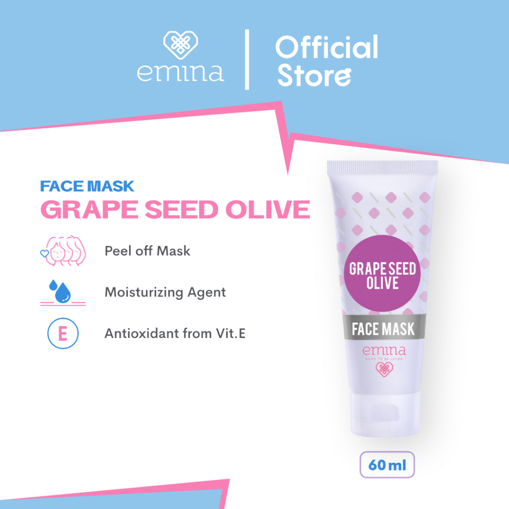Emina Face Mask 60 mL (Clay & Peel Off Mask) - Masker Wajah