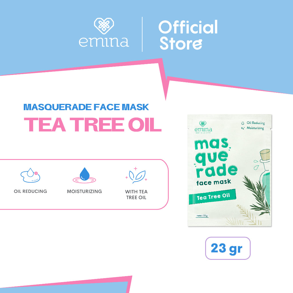Emina Masquerade Face Mask 23 g - Sheet Mask Ekstrak Bahan Alami