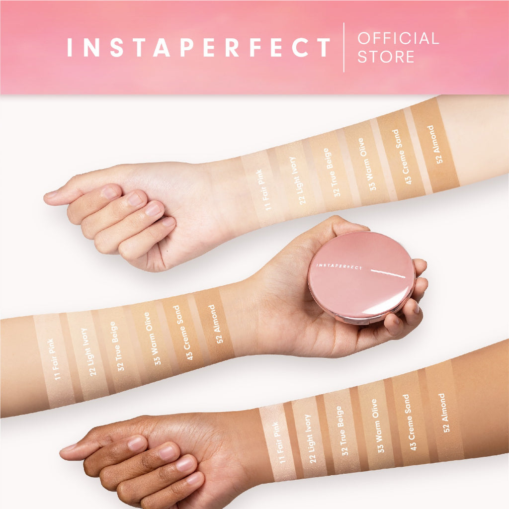 Instaperfect Refill Matte Fit Powder Foundation 13 g - Refill Bedak (Real Skin Cover Setter, Smooth Matte Finish, SPF 20 PA+++)