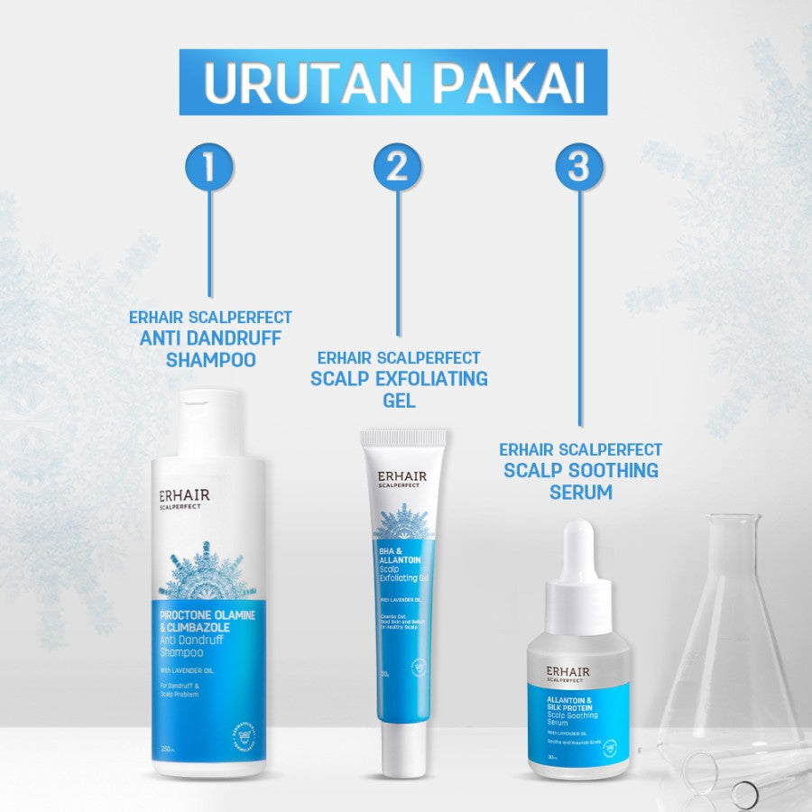 [SPECIAL BUNDLE 2IN1] SCALPERFECT Shampoo + Eksfoliasi ketombe | Perawatan Rambut Berketombe| Rambut Lepek | Rambut Lepek Berminyak