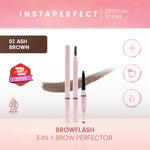 Instaperfect BROWFLASH 3-in-1 Brow Perfector - Pensil Alis Matic (Longlasting 12 Jam)
