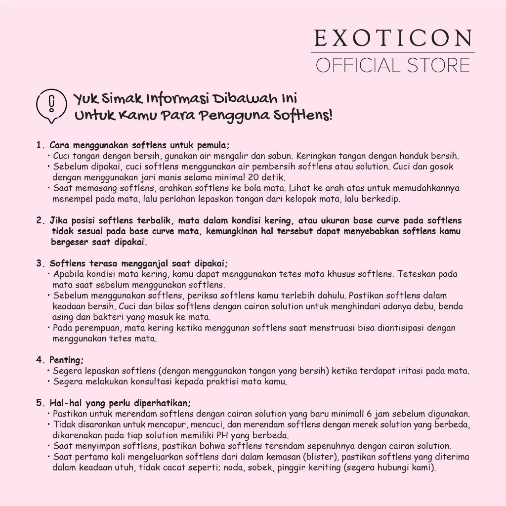 Exoticon Softlens - Exo Clear