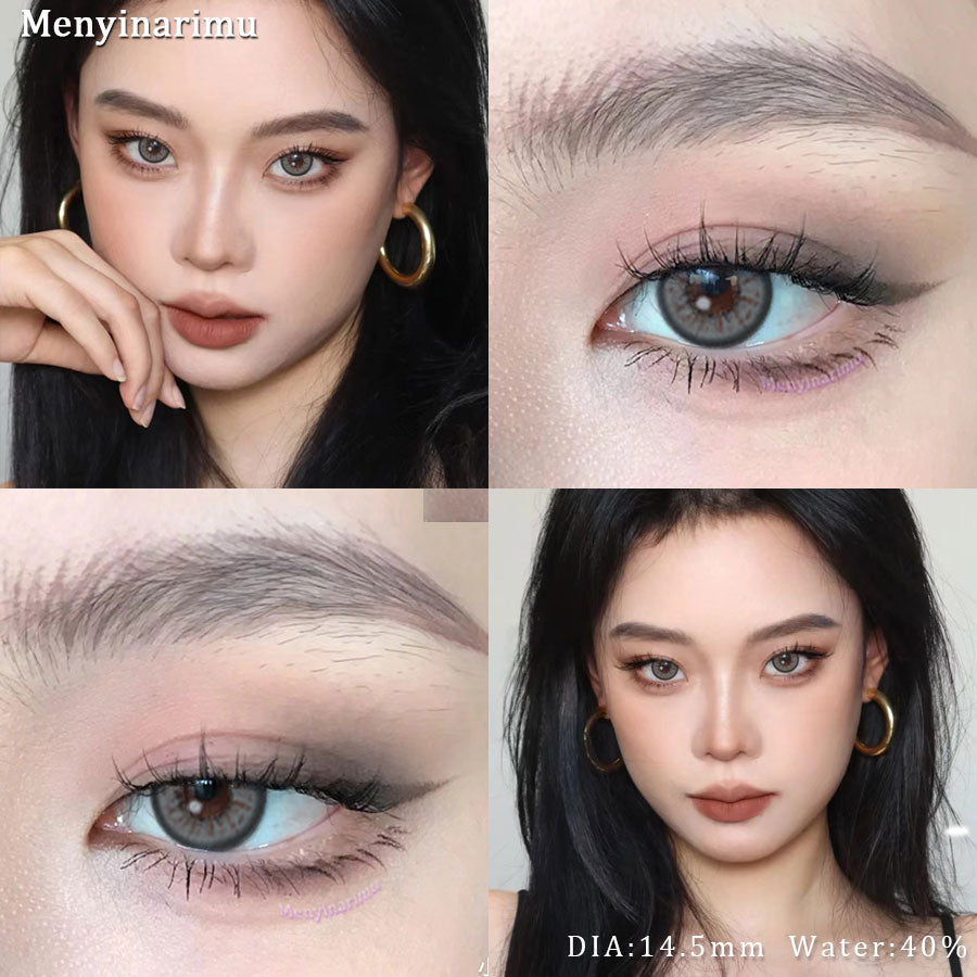Eyeshare Barbie Softlens Gray Soft 14.2mm Color Contact Lens Yearly Use Big Eye Soflen