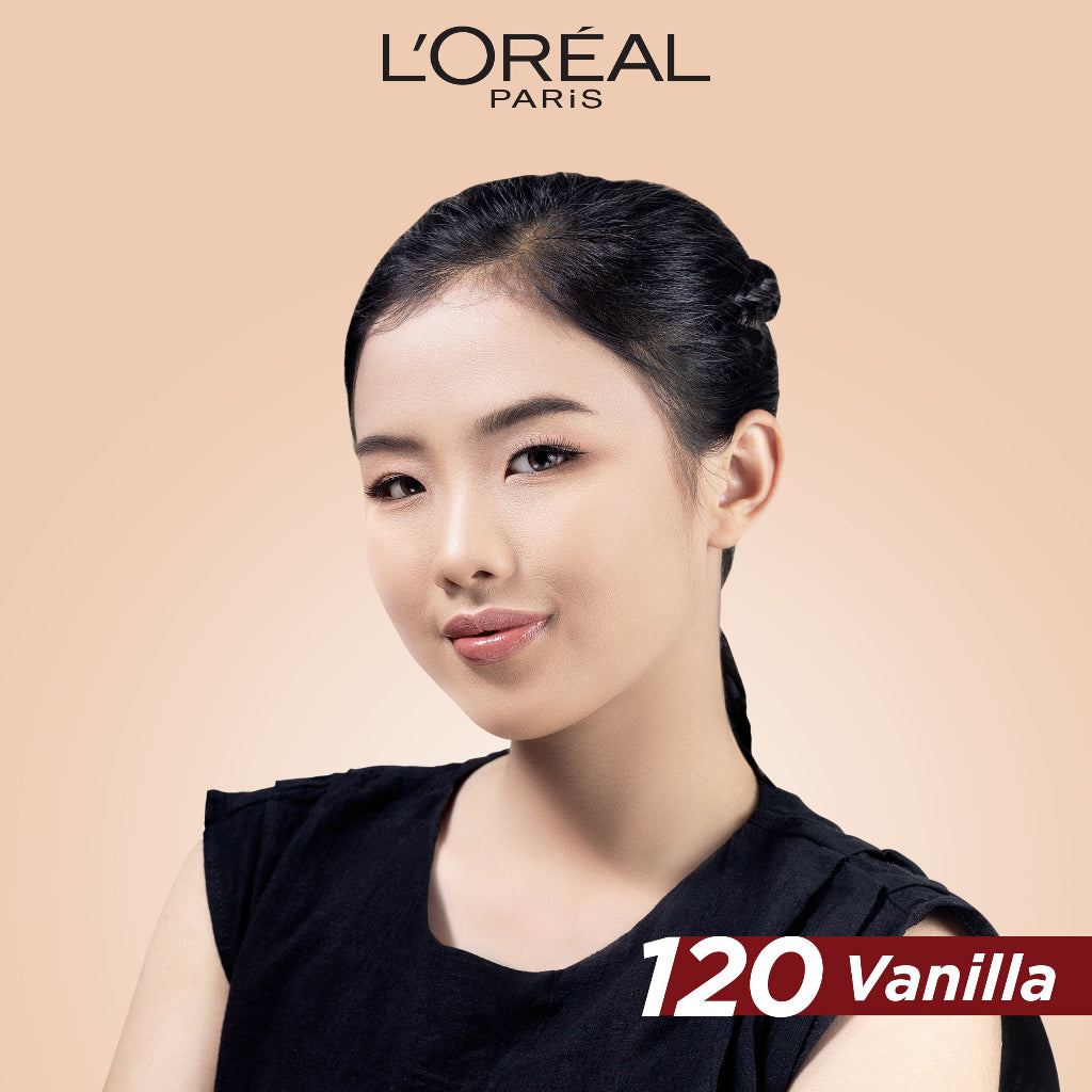 L'Oreal Paris Infallible 24h Fresh Wear Powder Foundation High Coverage, Fresh and Matte Finish Makeup - 9gr (Bedak Matte Tahan 24 Jam)