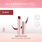 Instaperfect MATTETITUDE Matte Stain Lipstick 3.5 g - Lipstick (High Pigmented & Tahan Lama Hingga 10 Jam)