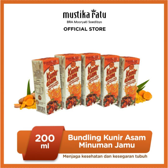 Mustika Ratu Bundling 5 pcs Minuman Kunir Asem 200ml