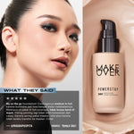 [SPECIAL 11.11] MAKE OVER Powerstay 24H Weightless Liquid Foundation - High Coverage Wajah Flawless Ringan Poreless Oil Control Make Up Tahan Lama 24 Jam BEST SELLER Somethin Time Less w Maybe Euphoria