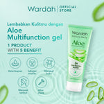 WARDAH Nature Daily Aloe Multifunction Gel - Melembabkan dan Menenangkan - Multifungsi untuk Badan, Wajah, Kuku, dan Rambut - Skincare