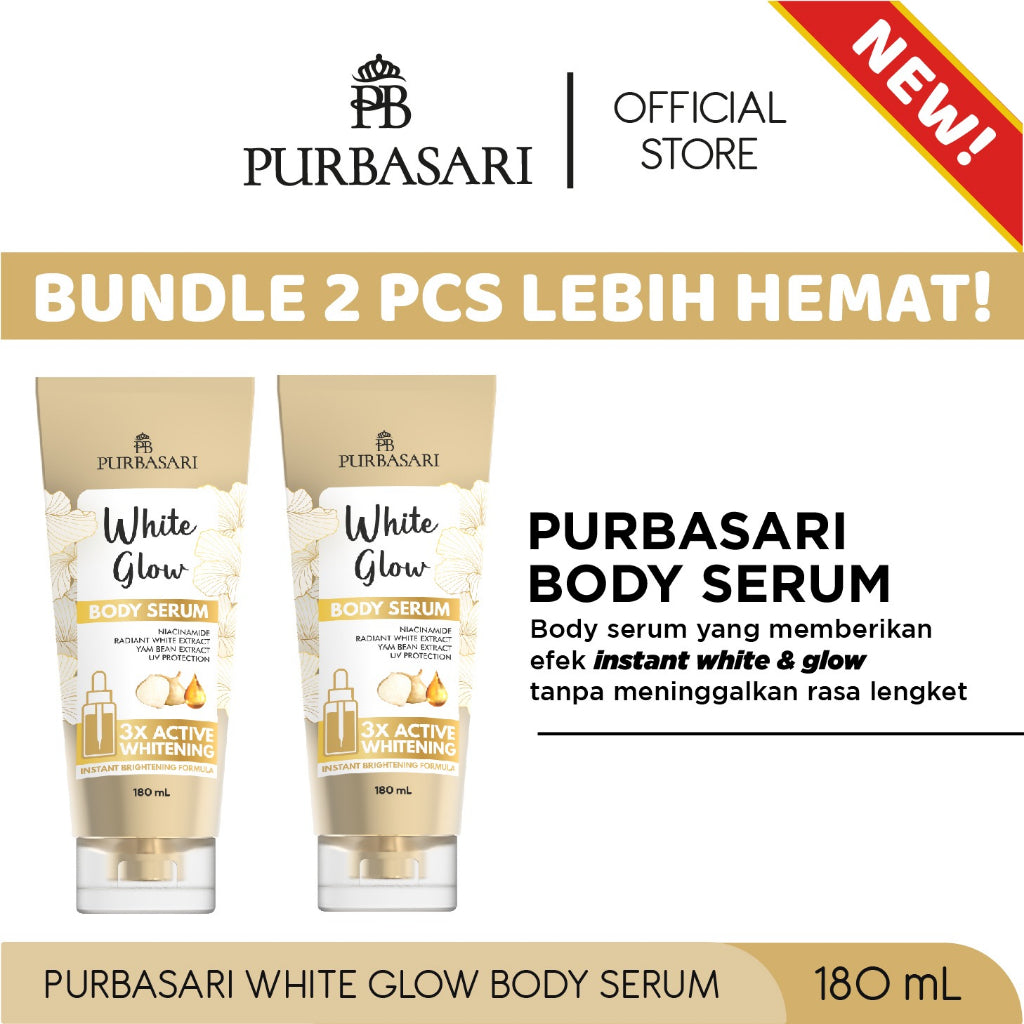 [Bundle Hemat] Purbasari White Glow Body Serum / Body Serum Viral / Body Lotion / Hand Body