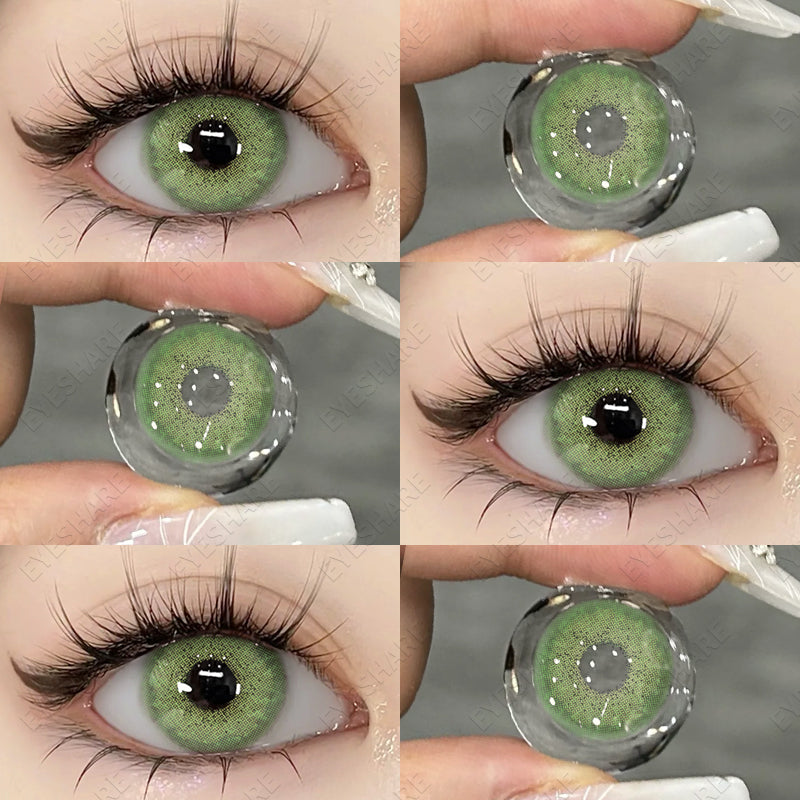 Eyeshare Ocean Darkgray Softlens 1Pasang 14.2mm Big Eyes Softlen Lensa Kontak Warna soflens