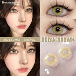 Eyeshare Ocean Darkgray Softlens 1Pasang 14.2mm Big Eyes Softlen Lensa Kontak Warna soflens