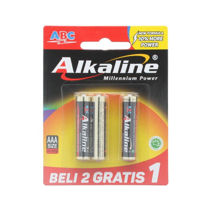 ANEKA BATERAI ALAKALINE ABC BATTERY ALKALINE  LR-20-2B   ABC BATTERY ALKALINE 9VOLT 6LR61   ABC BATTERY ALKALINE LR03 4B+2   ABC BATTERY ALKALINE LR03-2B+1B   ABC BATTERY ALKALINE LR06 4B+2   ABC BATTERY ALKALINE LR06-2B+1B   ABC BATTERY SPW 9 VOLT   ABC