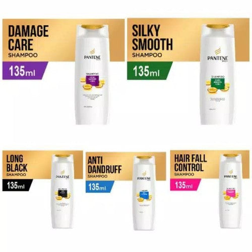 SHAMPOO PANTENE TOTAL DAMAGE CARE  ANTI DANDRUFF KETOMBE AQUA PURE HAIR FALL RONTOK LONG BLACK NATURE SMOOTH & SILKY STRONG & THICK TOTAL CARE135 ML