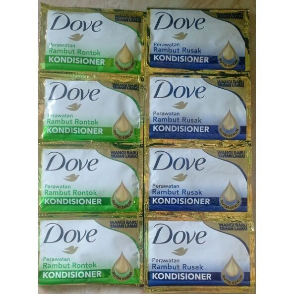 DOVE CONDITIONER TOTAL DAMAGE TREATMENT DOVE COND TOTAL HAIR FALL TREATMENT 9 ML ISI 12 PCS