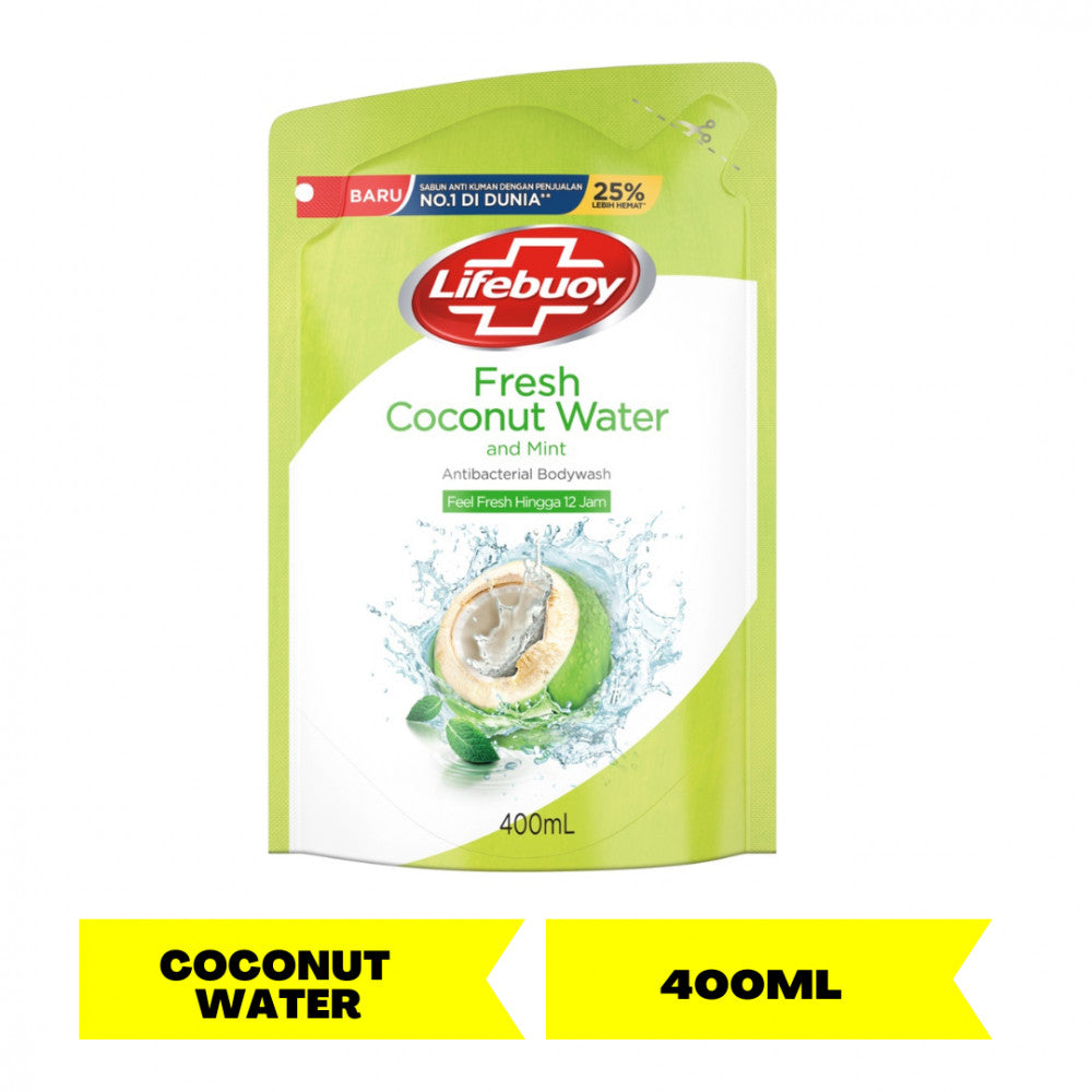 ANEKA BODY WASH LIFEBUOY BODY WASH SABUN MANDI 450 ML DAN 400 ML FRESH COCONUT LEMON FRESH BLUE COOL FRESH  LEMON FRESH MATCHA GREEN TEA RED TOTAL TOTAL 10 WHITE MILD CARE 400 450 ML