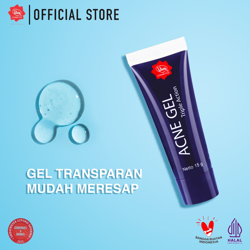 Viva Acne Gel Triple Action with Allantoin & Vit B5 - 15gr