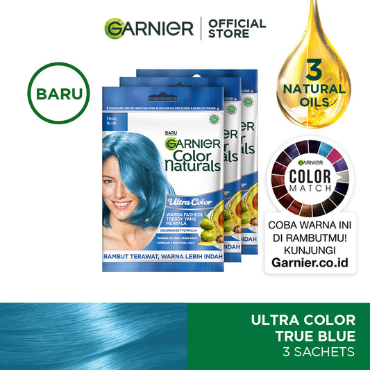 Garnier Color Naturals - Pastel Color - Pewarna Rambut - True Blue x 3pcs