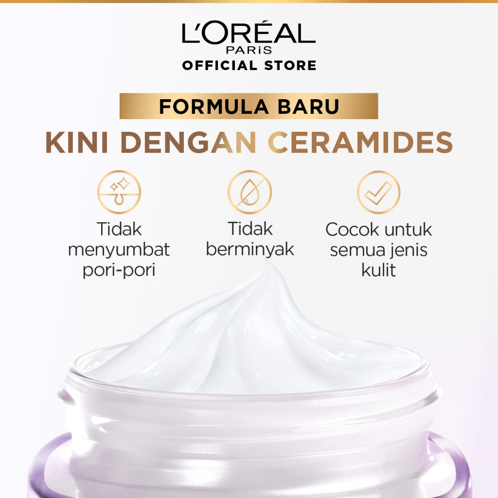 L'Oreal Paris Revitalift Hyaluronic Acid Plumping Moisturizer Day Cream Skin Care 50 ml & 15ml Kulit kering, Garis halus, Kerutan wajah, skin barrier   Anti aging skincare, Anti aging cream