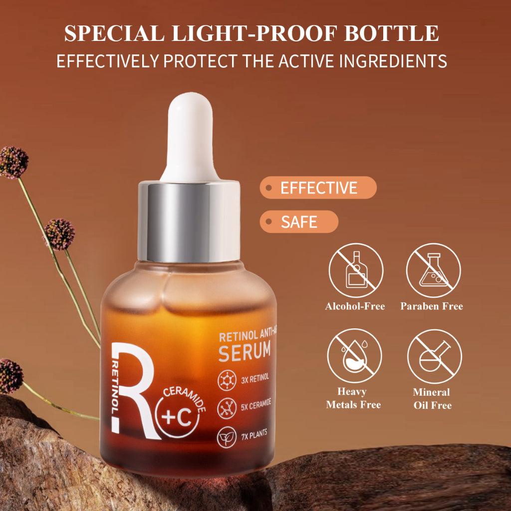 PREMIERE BEAUTE REVERSE SERIES RETINOL ANTI-AGING SERUM 30ml Tightens & Brightens Skin Visible Anti Aging & Samarkan Kerutan Retinol Skin Renewal