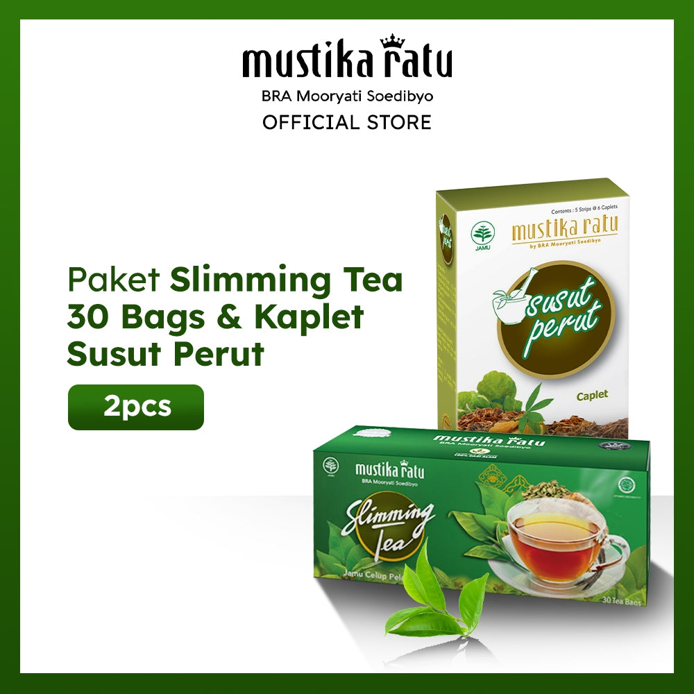 Mustika Ratu Paket Slimming Tea 30 Bags & Kaplet Susut Perut