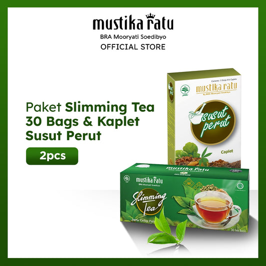 Mustika Ratu Paket Slimming Tea 30 Bags & Kaplet Susut Perut