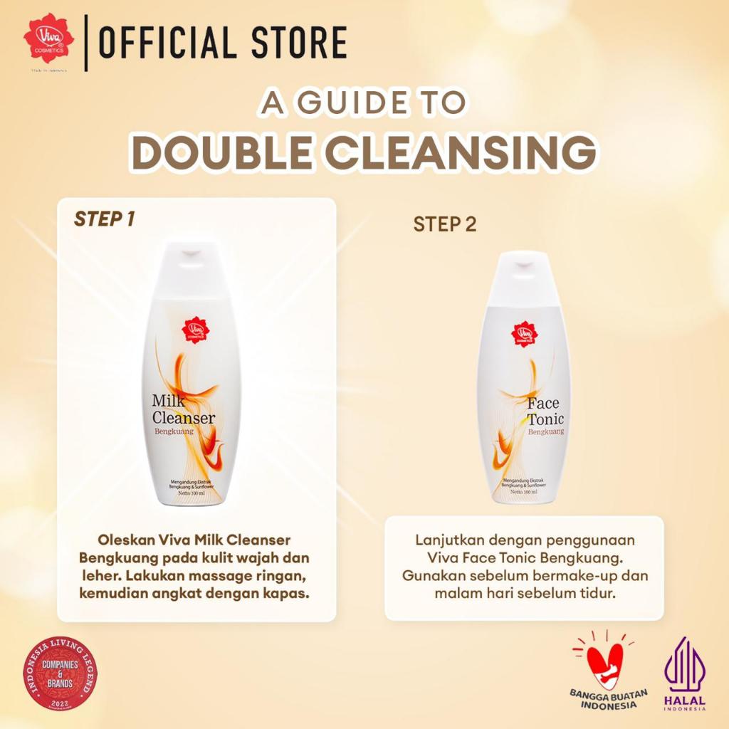 [Super Pack!!!] Viva Milk Cleanser Bengkuang 100 ml - (2 pcs)