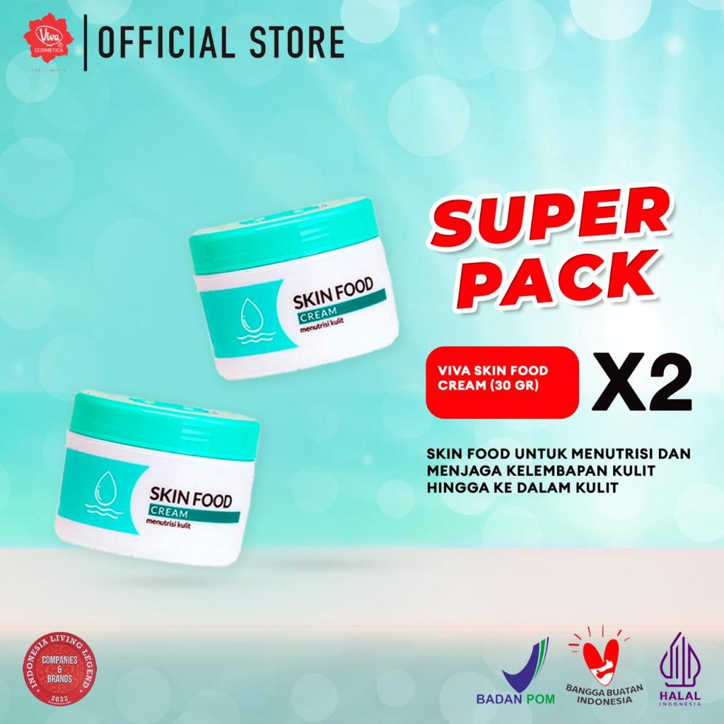 [Super Pack !!!] Viva Skin Food Cream with Vit A, E & F - 30gr (2 Pcs)