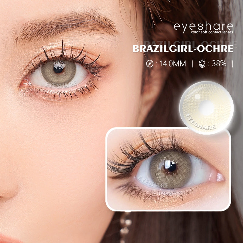 Eyeshare Brazilgirl Amber Softlens 1 Pasang 14.0mm