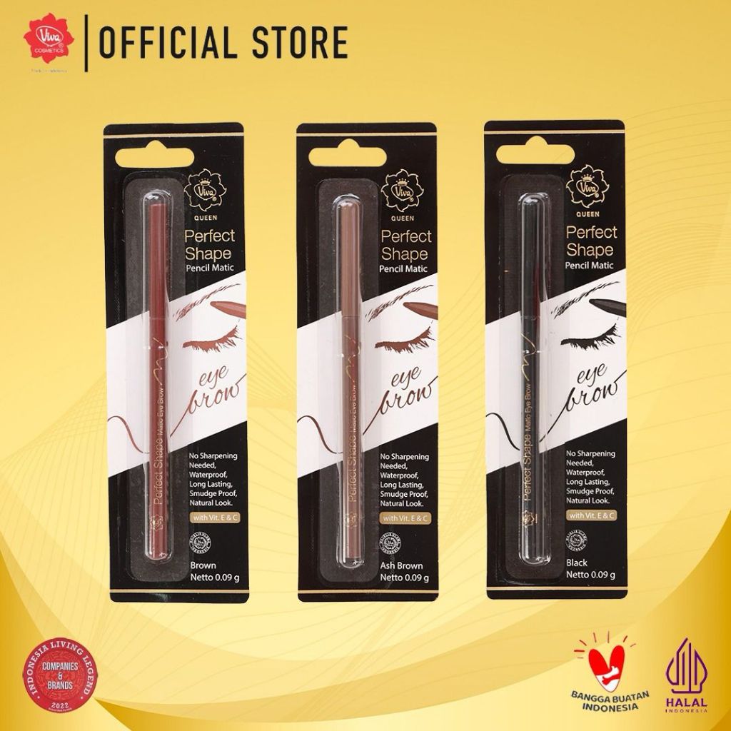 Viva Queen Perfect Shape Eyebrow Matic (WATERPROOF) - tersedia 3 varian warna