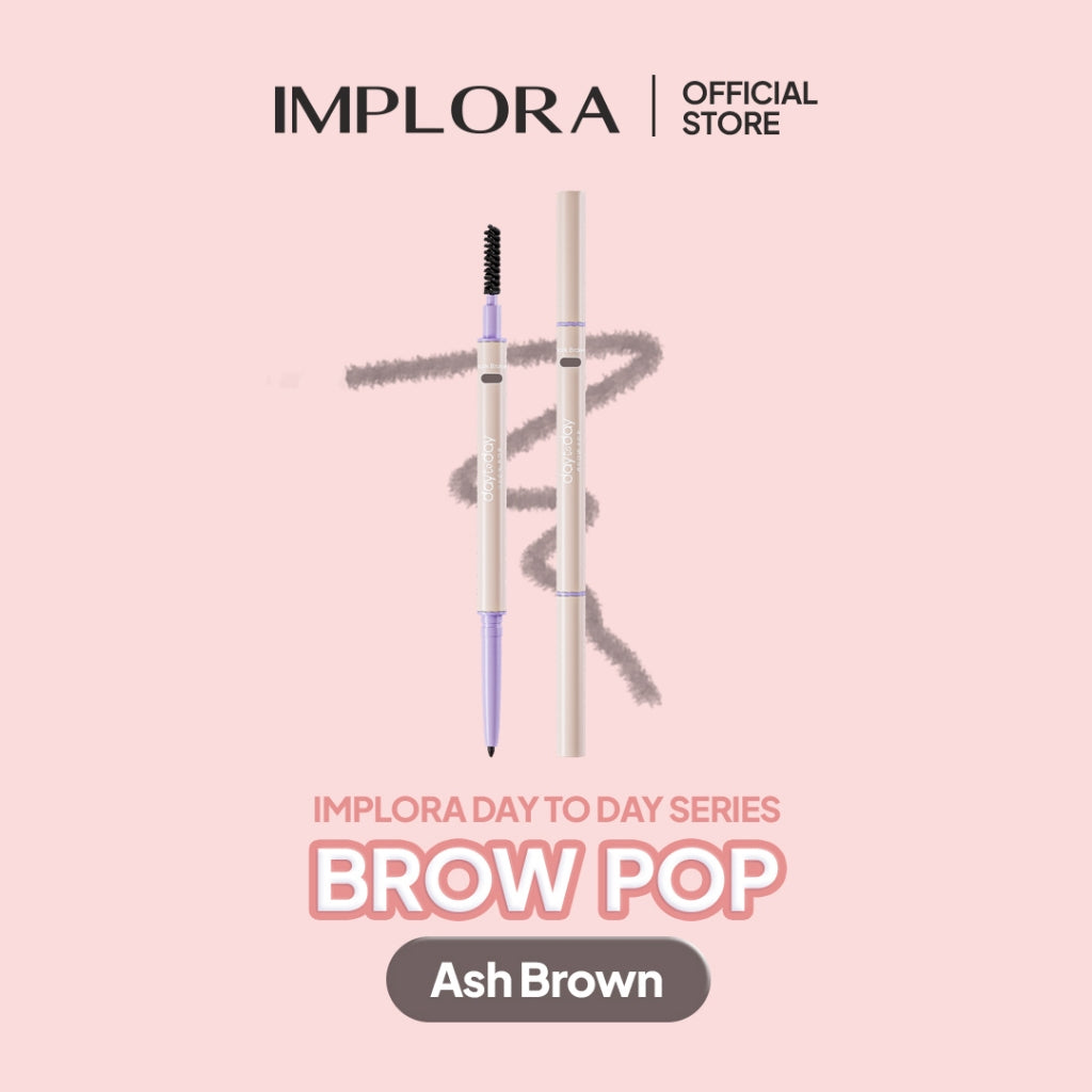 Implora Day To Day Brow Pop | Pensil Alis tahan lama & waterproof