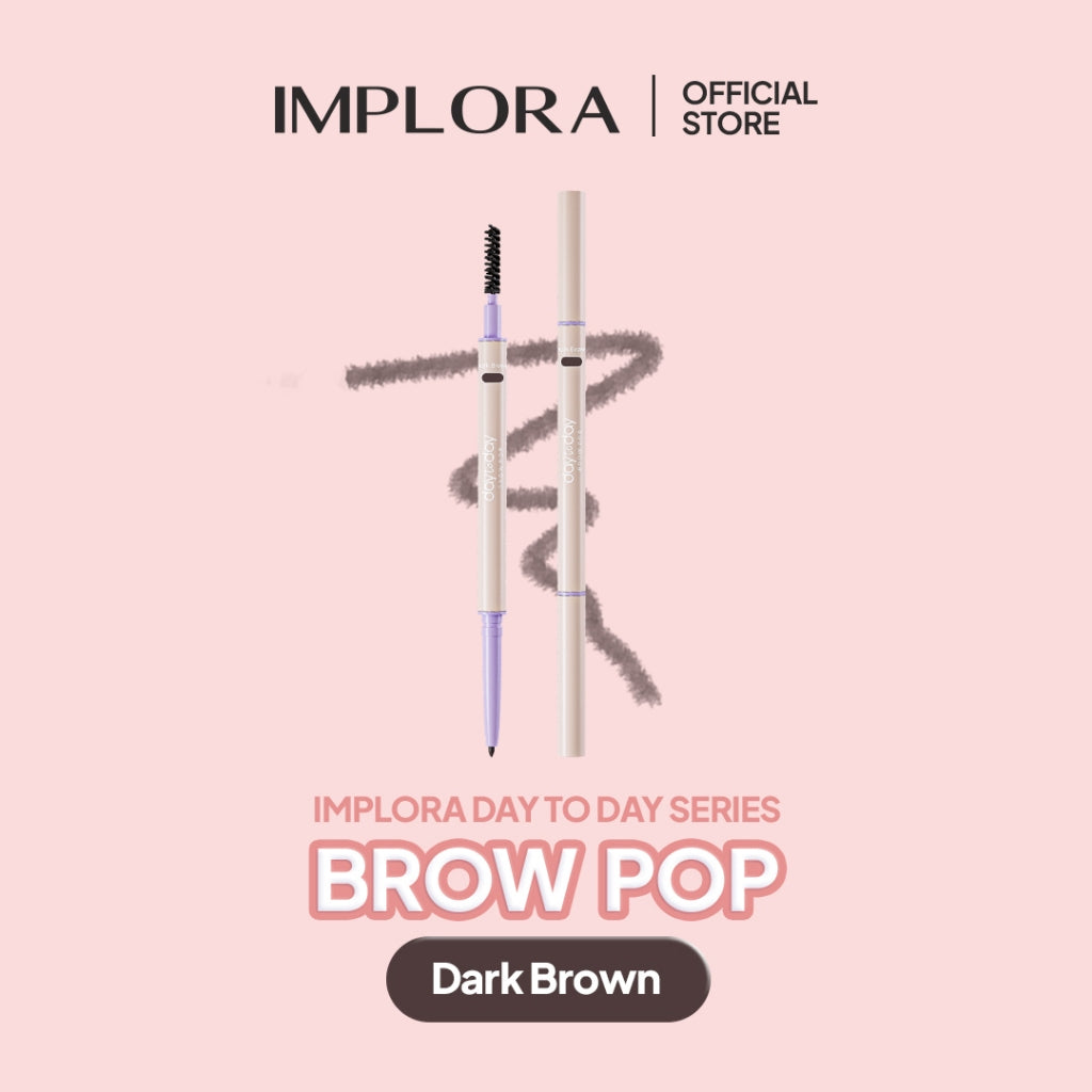 Implora Day To Day Brow Pop | Pensil Alis tahan lama & waterproof