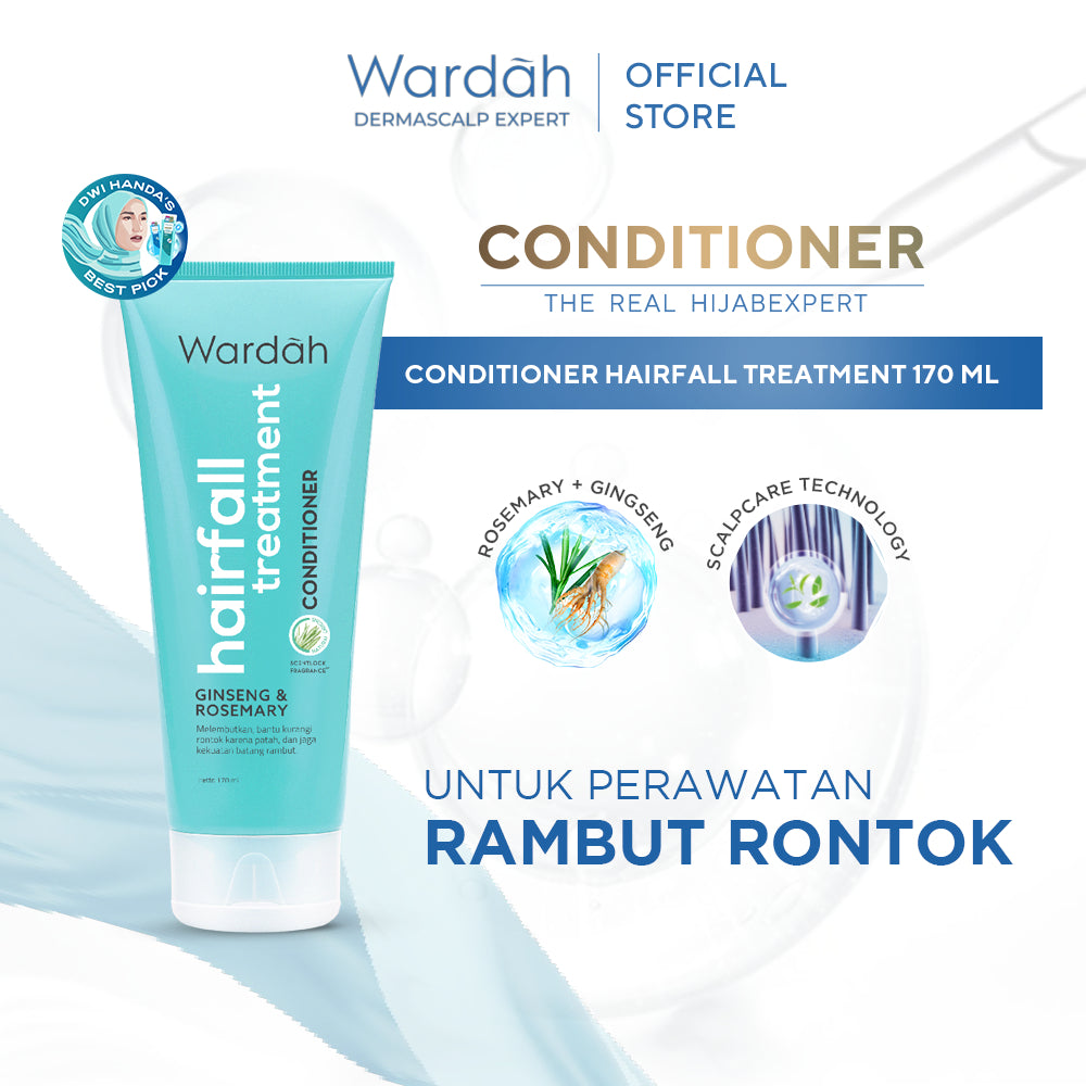 Wardah Conditioner 170 ml Mengandung ScentLock Fragrance - Melembutkan dan Mengurangi Tampilan Rambut Kering dan Bercabang - Wangi Tahan Lama Tidak Bau Apek