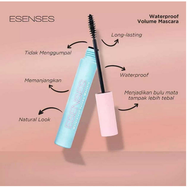 Mascara Esenses Evany Waterproof Vitamin E Tahan Lama