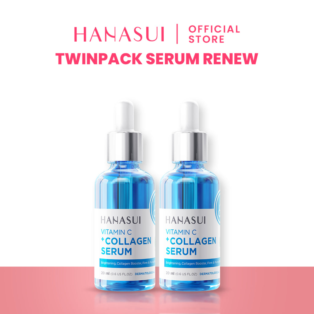 Hanasui Vitamin C + Collagen Serum - Lembap, Hidrasi & Cerah Collagen, 2% Niacinamide & 1% Vitamin C