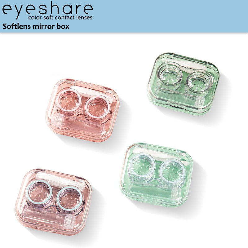 Eyeshare Softlen case softlens case warna transparan all-in-one