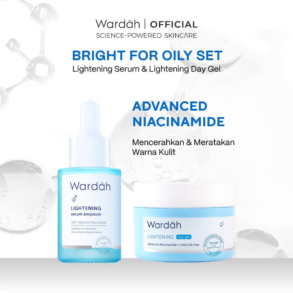 WARDAH Perfect Set Moisturizer + Serum For Perfect Result (Symradiance, Peeling, Brightening, Dark Spot Eliminator, Barrier Repair, Youthful Skin, Acne Care, Glowing) - Skincare