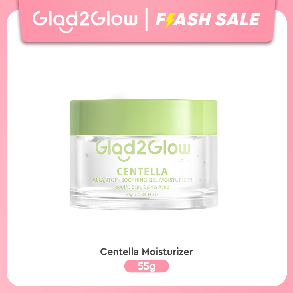 Glad2Glow Centella Water Gel Moisturizer Madeca Cream Cica Pelembab Wajah 30/55g Pengontrol Minyak Pelembab Menyembuhkan Jerawat  Krim Anti Jerawat Memperbaiki Penghalang Kulit Melembabkan Kulit Wajah Menjaga Kelembapan Kulit g2glow official store