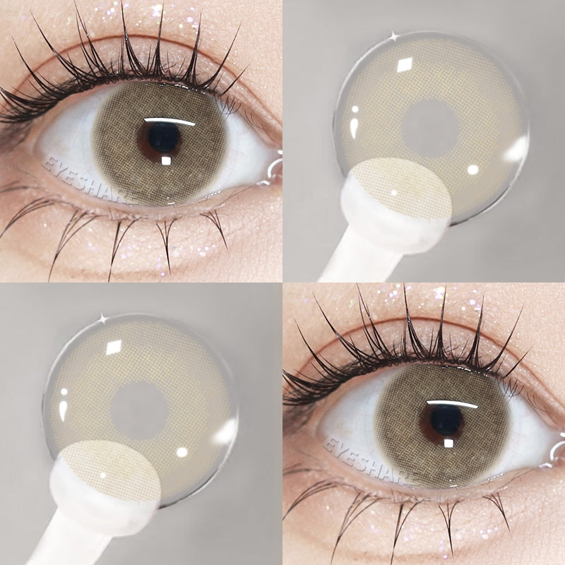 Eyeshare Softlens Bubble Gray Softlens 14.5mm Big Eyes