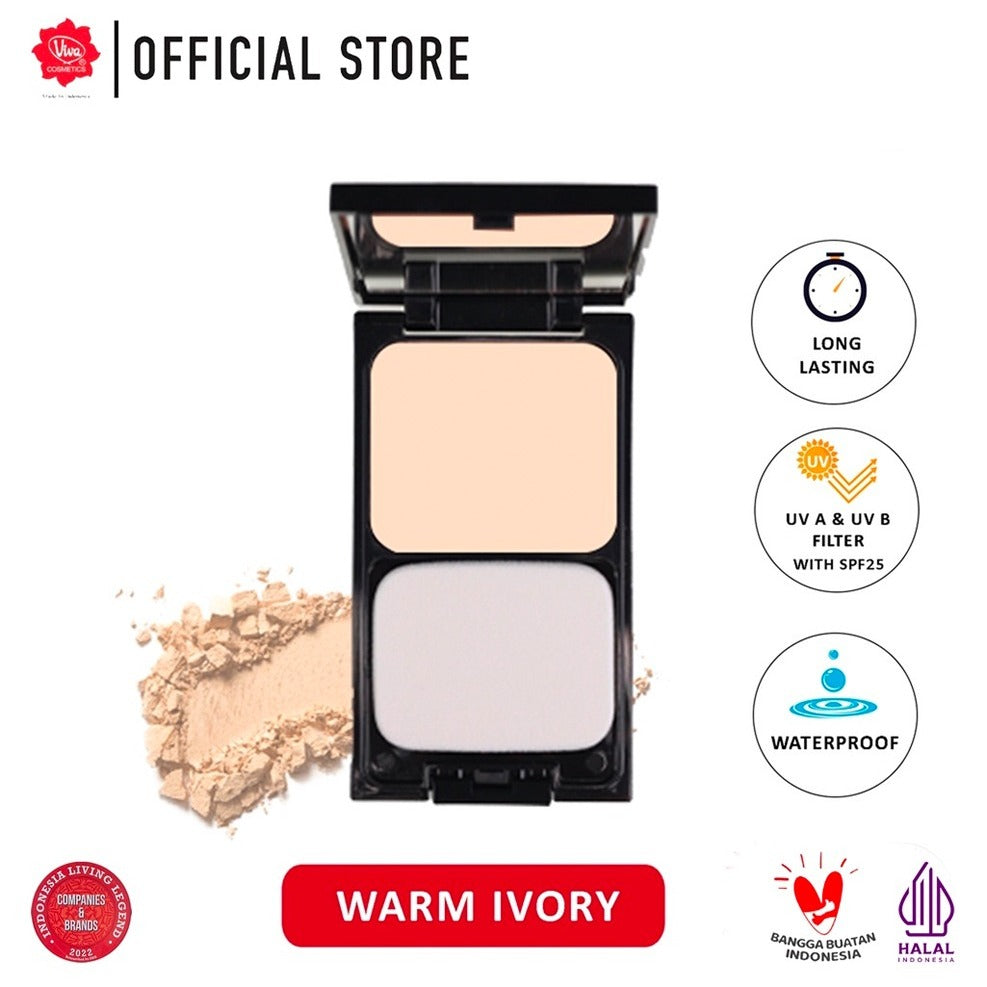 Viva Queen Perfection Natural Bright Two Way Cake with UV A & UV B (SPF 25) - Tersedia 5 varian warna