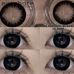 Eyeshare Softlens Big Eyes Beautyeye Chocolate 1Pasang 14.5mm Lensa Black Softlen