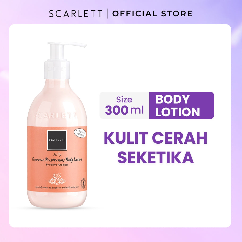 Scarlett Whitening Jolly Series - Paket Body Care Scarlett Lengkap dengan Aroma Wangi Mewah untuk Mencerahkan Melembabkan Menutrisi Kulit || Fragrance Body Care Approved