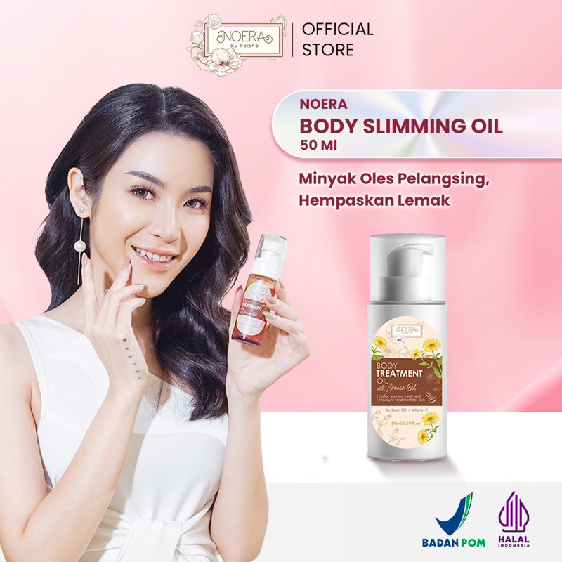 Noera Body Slimming Oil | Minyak Pelangsing Body Treatment Oil | Hot slimming Oil
