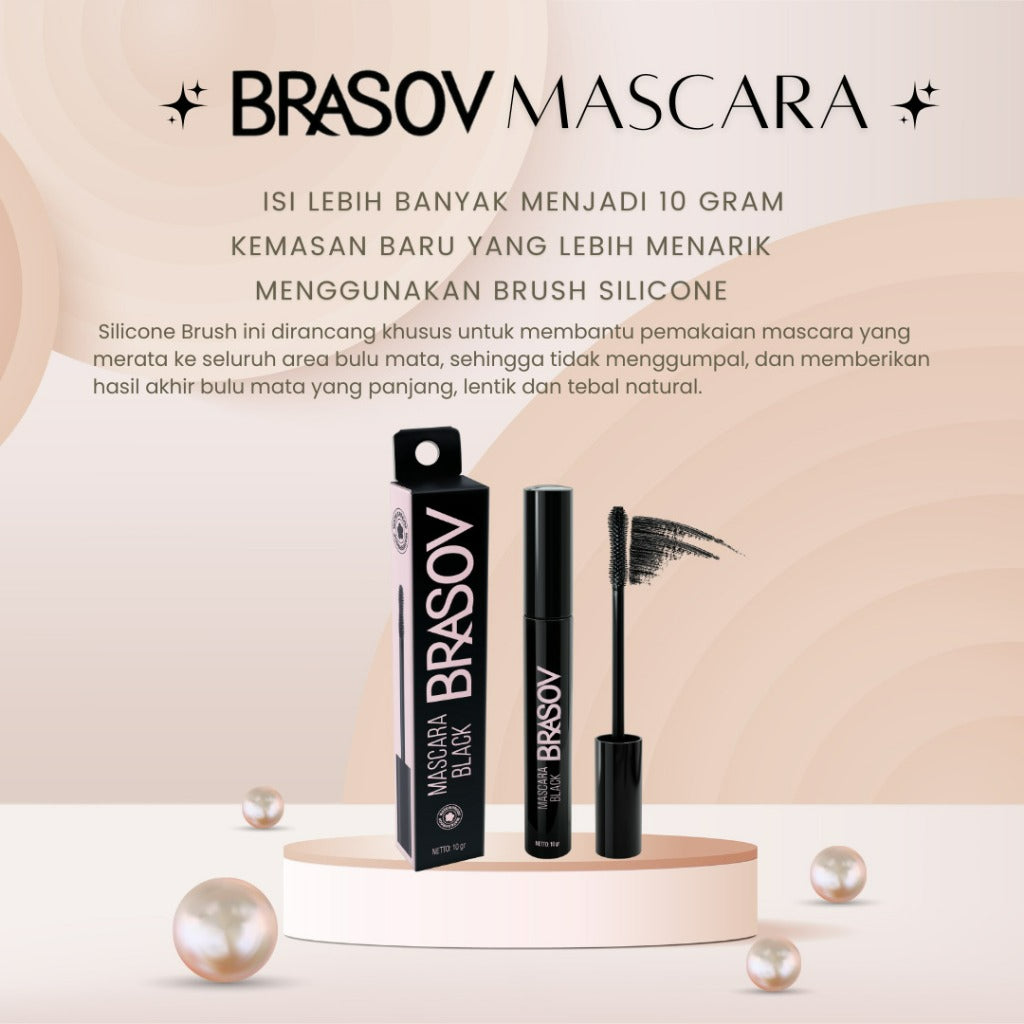 [BPOM] BRASOV MASCARA BLACK 8g | Maskara Hitam