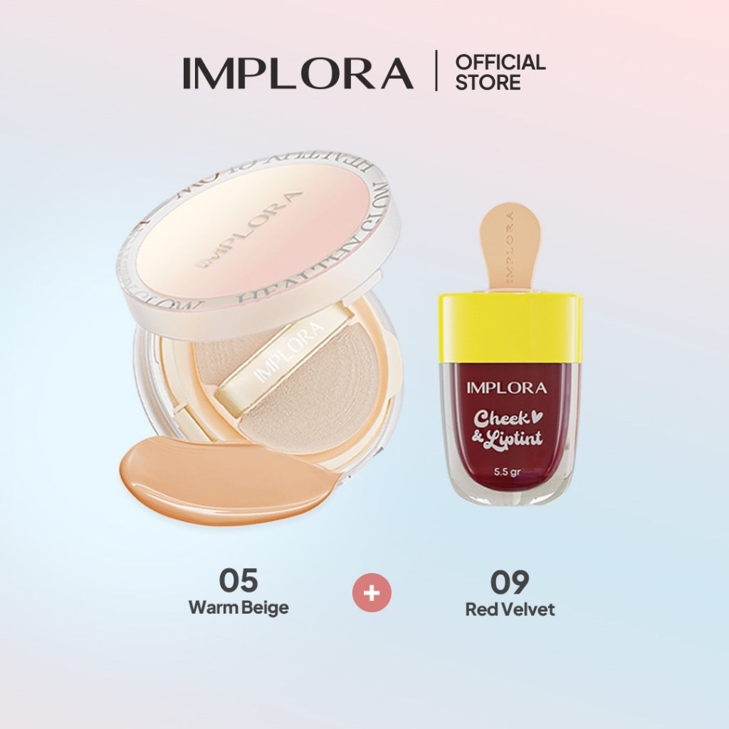 [BUNDLING] Implora Healthy Glow Cushion + Implora Cheek & Lip Tint